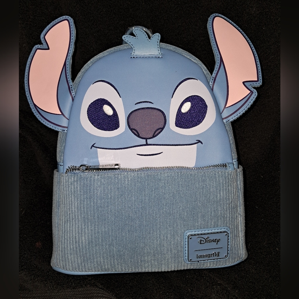 Stitch Corduroy Loungefly Mini Backpacl